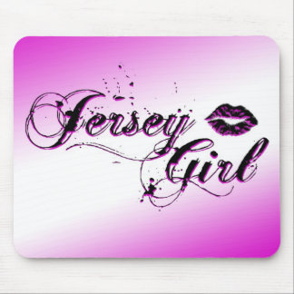 Jersey-Mädchen zurück zu Schule Mousepad