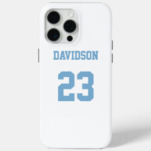 Jersey Name Number Light Blue White Case-Mate iPhone Hülle