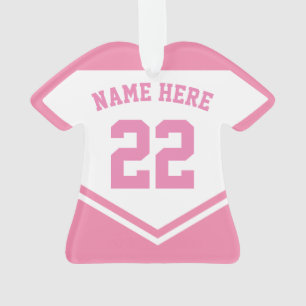 Jersey Name Number Ornament Template, Football
