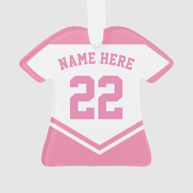 Jersey Name Number Ornament Template, Football (Rückseite)