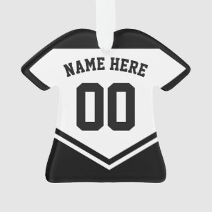 Jersey Name Number Ornament Template, Hockey Rugby