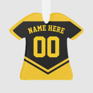 Jersey Name Number Ornament Template Soccer Hockey