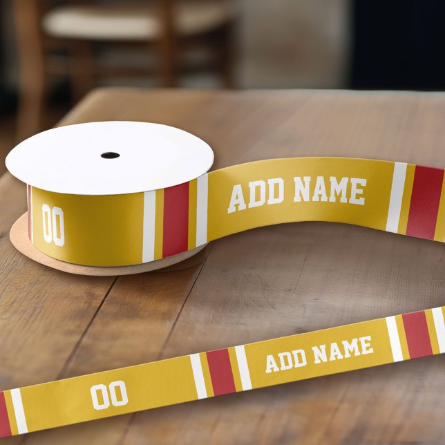 Jersey Personalisiert Satinband (Custom Ribbon - add your personalized text)