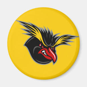 Jersey-Pinguin-"verärgerter Pinguin-" runder Magnet