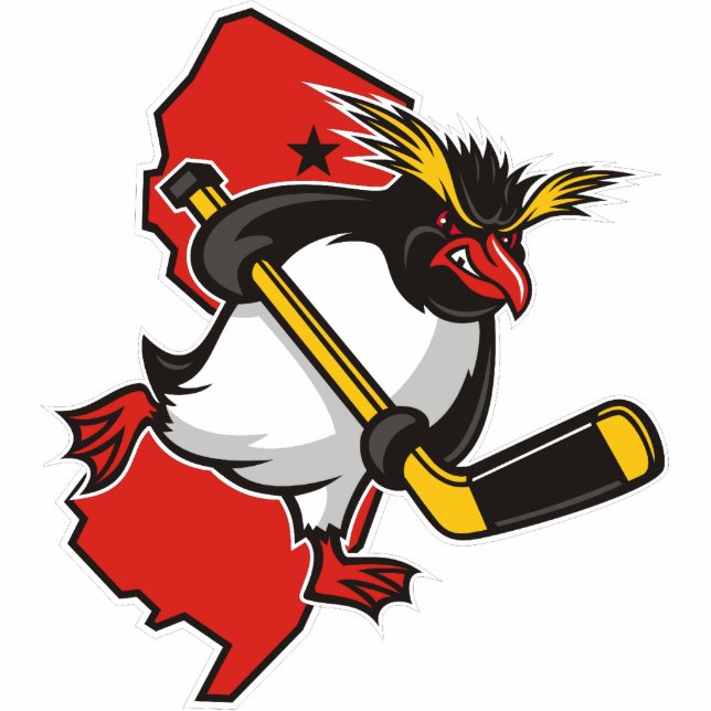 Jersey-Pinguin-Verzierung Fotoskulptur Ornament (Vorne)