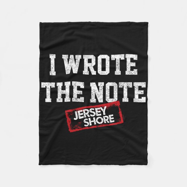 Jersey Shore - Ich schrieb die Notiz  Fleecedecke (Vorderseite)