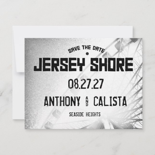 JERSEY SHORE Save the Date Zielort (Vorderseite)