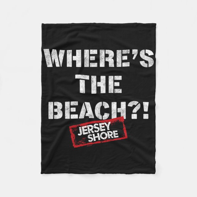Jersey Shore - Wo ist der Strand  Fleecedecke (Vorderseite)