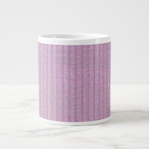 Jersey-Streifenmuster in Puderrosa Jumbo-Tasse