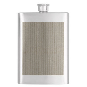 Jersey-Streifenmuster in sanftem Beige Flachmann