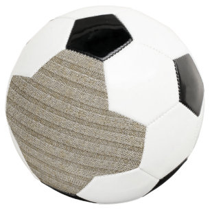 Jersey-Streifenmuster in sanftem Beige Fußball