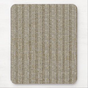 Jersey-Streifenmuster in sanftem Beige Mousepad