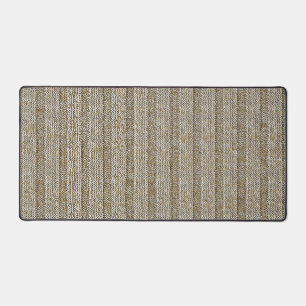 Jersey-Streifenmuster in sanftem Beige Schreibtischunterlage