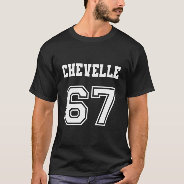 Jersey Style Chevelle 67 1967 Old School Muscle Ca T-Shirt (Vorderseite)