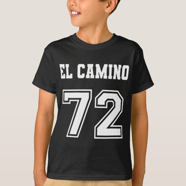 Jersey Style El Camino 72 1972 Old School Muscle C T-Shirt (Vorderseite)