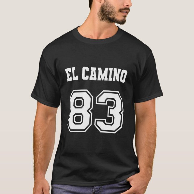 Jersey Style El Camino 83 1983 Old School Muscle C T-Shirt (Vorderseite)