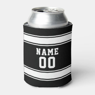 Jersey Style Individuelle Name und Number Black Dosenkühler