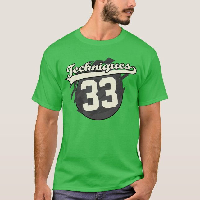 Jersey Style Personalisiert Techniques doppelseiti T-Shirt (Vorderseite)