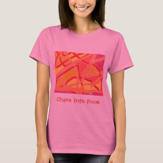 Jersey-T - Shirt-Chaos für Frauen in Form von Rosa T-Shirt