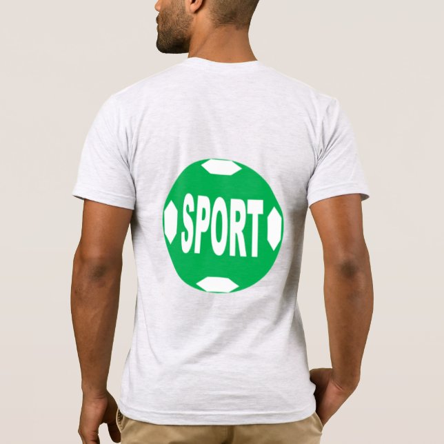 Jersey-T-Shirt, grau, auf dem Rücken Mann BALL SPO T-Shirt (Rückseite)