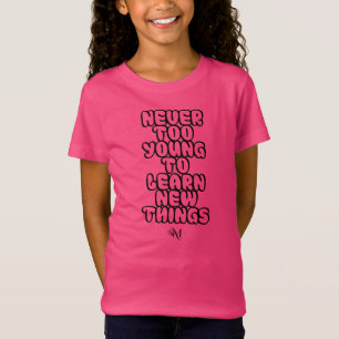 Jersey T - Shirt : Niemals zu jung (Fuchsia)