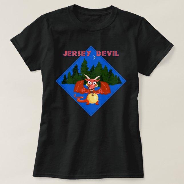 Jersey-Teufel T-Shirt (Design vorne)