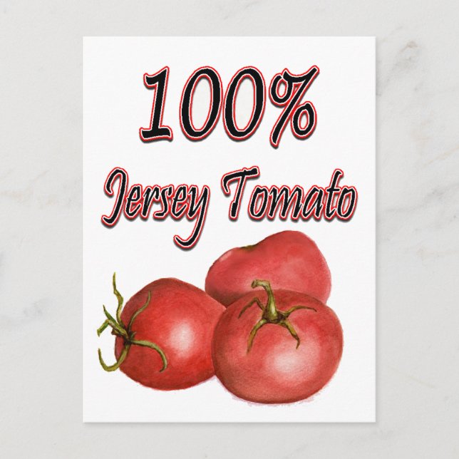 Jersey Tomaten 100% Postkarte (Vorderseite)