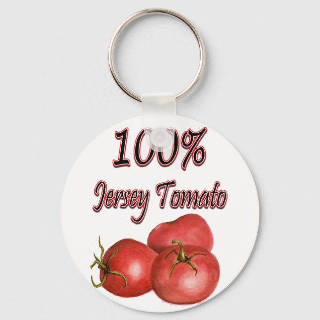 Jersey Tomaten 100% Schlüsselanhänger (Vorderseite)