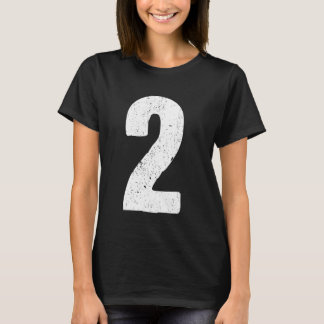 Jersey Uniform #2, Large Number Graphic T-Shirt