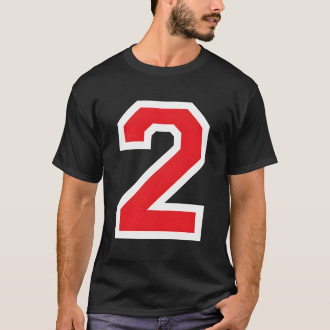 Jersey Uniform Number #2 T-Shirt (Vorderseite)
