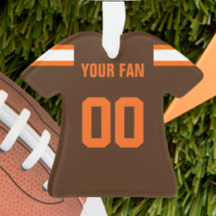 Jersey-Verzierung des Fußball-Brown, Orange u. Ornament