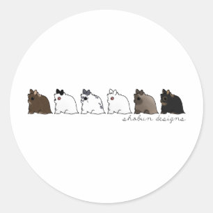 Jersey Wooly Group Runder Aufkleber