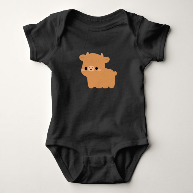 Jerseykuh Baby Strampler (Vorderseite)