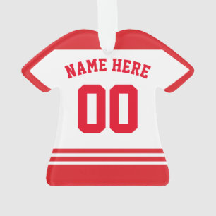 Jerseynamen-u. -zahl-Verzierungs-Schablone, Hockey Ornament