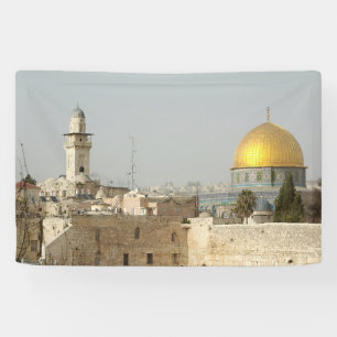 Jerusalem Al Aqsa Kuppel von Rock Palestine Art Banner