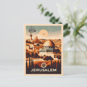 Jerusalem - Al-Aqsa-Moschee Felsendom Geschenke Postkarte