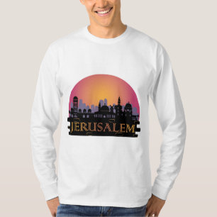 Jerusalem Alte Stadt Skyline - Israel Reisen T-Shirt