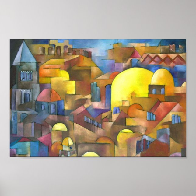 Jerusalem Altstadt Poster (Vorne)