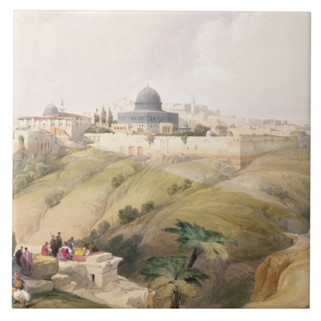 Jerusalem am 9. April 1839 überziehen 16 von Fliese (Vorderseite)