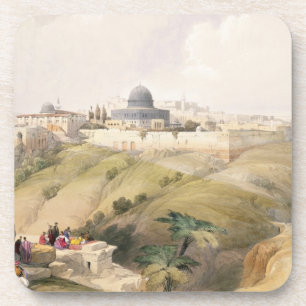 Jerusalem am 9. April 1839 überziehen 16 von Getränkeuntersetzer