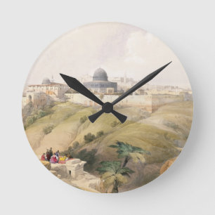 Jerusalem am 9. April 1839 überziehen 16 von Runde Wanduhr