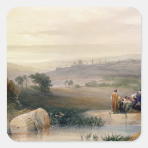 Jerusalem, April 1839, Platte 22 aus Band I von ' Quadratischer Aufkleber