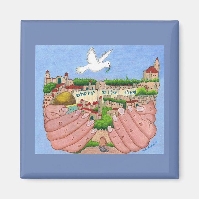 Jerusalem Art Magnet (Vorne)