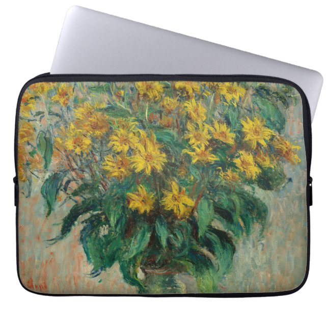 Jerusalem Artichoke Blume - Claude Monet Laptopschutzhülle (Vorderseite)