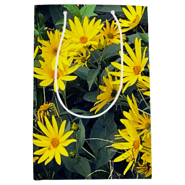 Jerusalem Artichoke Blume Mittlere Geschenktüte (Vorderseite)