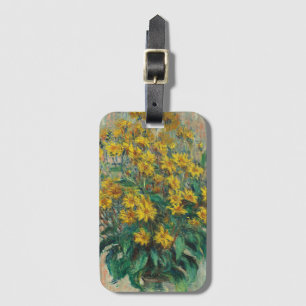 Jerusalem Artichoke Blume von Claude Monet Gepäckanhänger