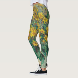 Jerusalem Artichoke Blume von Claude Monet Leggings