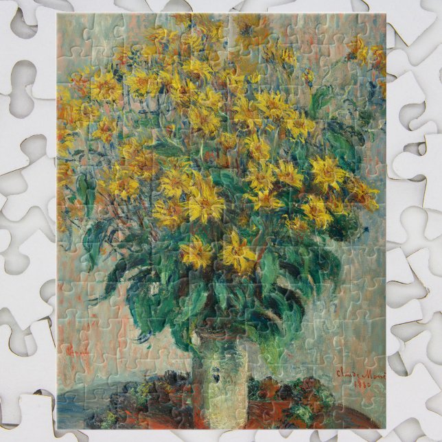 Jerusalem Artichoke Blume von Claude Monet Puzzle (Von Creator hochgeladen)