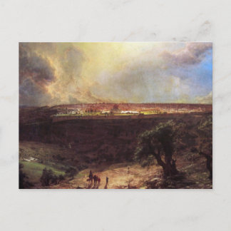 Jerusalem aus dem Berg der Oliven von der Kirche Postkarte