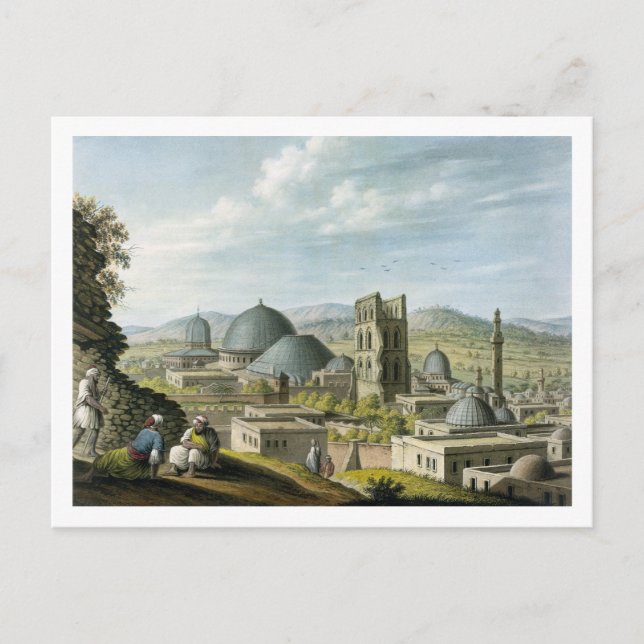 Jerusalem aus dem Westen, Pub. von William Watts,  Postkarte (Vorderseite)